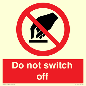 Do not switch off 